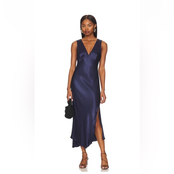 Rails Dresses & Skirts - Elegant Navy Blue Satin Dress. Worn once!